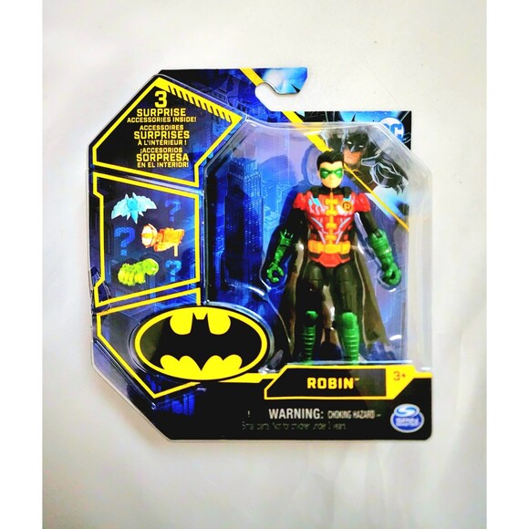 DC Batman-Robin Spin Master 4” Inch 2021 NIB - Picture 3 of 3